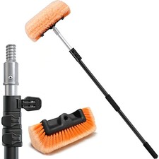 4 12FT Car Wash Brush Long Handle Soft Bristle Telescoping Pole