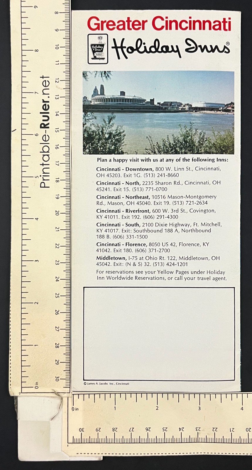 1970s Cincinnati Ohio Holiday Inns Hotel Guide Florence VTG OH Travel ...
