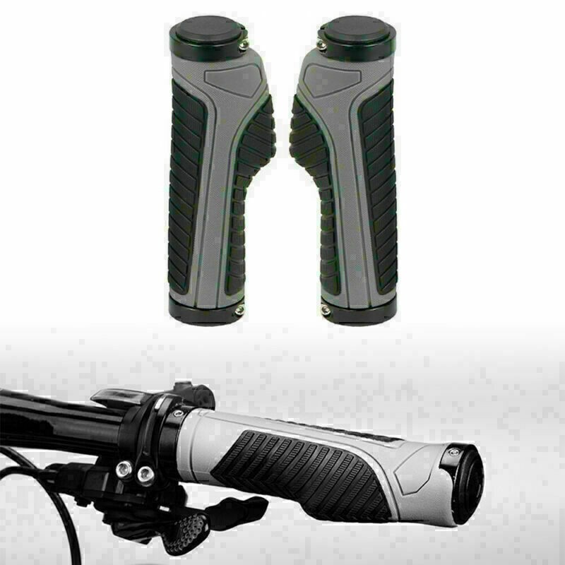 Rubber Mountain Bike MTB Bike Grip Handlebar Grips Ergonomic Cycling Lock On TPR