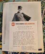 VTG ABC Press Photo for "Fashion In Action" with Judy Carne Rene Firestone VTG ABC Press Photo for "Fashion In Action" with Judy Carne Rene Firestone