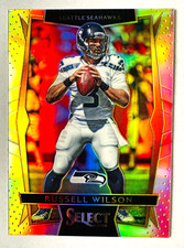 2016 Panini Select Russell Wilson SILVER Prizm Card #31 Seahawks Star!