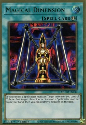 YUGIOH: 1X Magical Dimension MGED-EN040 Premium Gold Rare NM