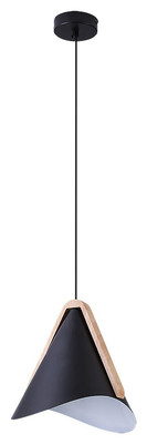 Rabalux Neva Hängelampe E27 Schwarz Matt Metall 1x60W IP20, 120x24,5 cm