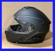 (XL) Sena Outrush R Modular Flip-up Motorcycle Helmet Matte Black Bluetooth 