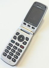 Untested, Pantech Breeze II Model P2000 Blue AT T flip phone cell phone