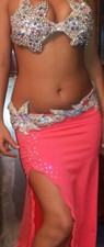 Dancing professional belly dance costume many color any size
