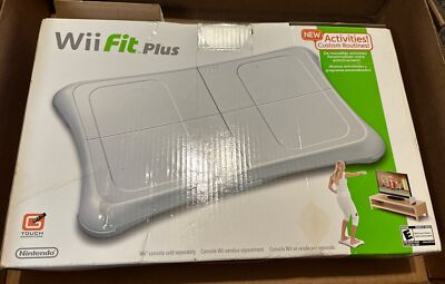 Nintendo Wii Fit Plus With Sealed Balance Board & Game (Nintendo