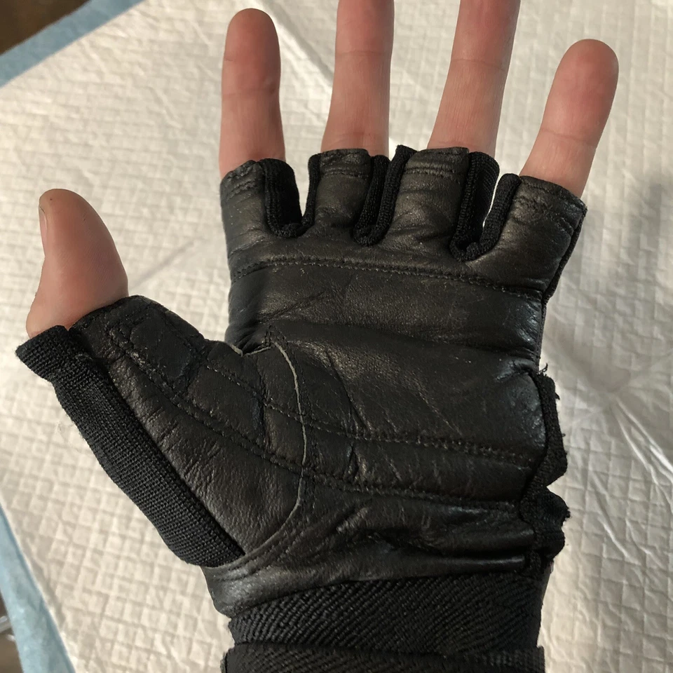 Guante de Levantamiento de Muñeca Flex Sports SOLO IZQUIERDA Power con Envoltura de Muñeca Adulto Pequeño Foto 3 de 4