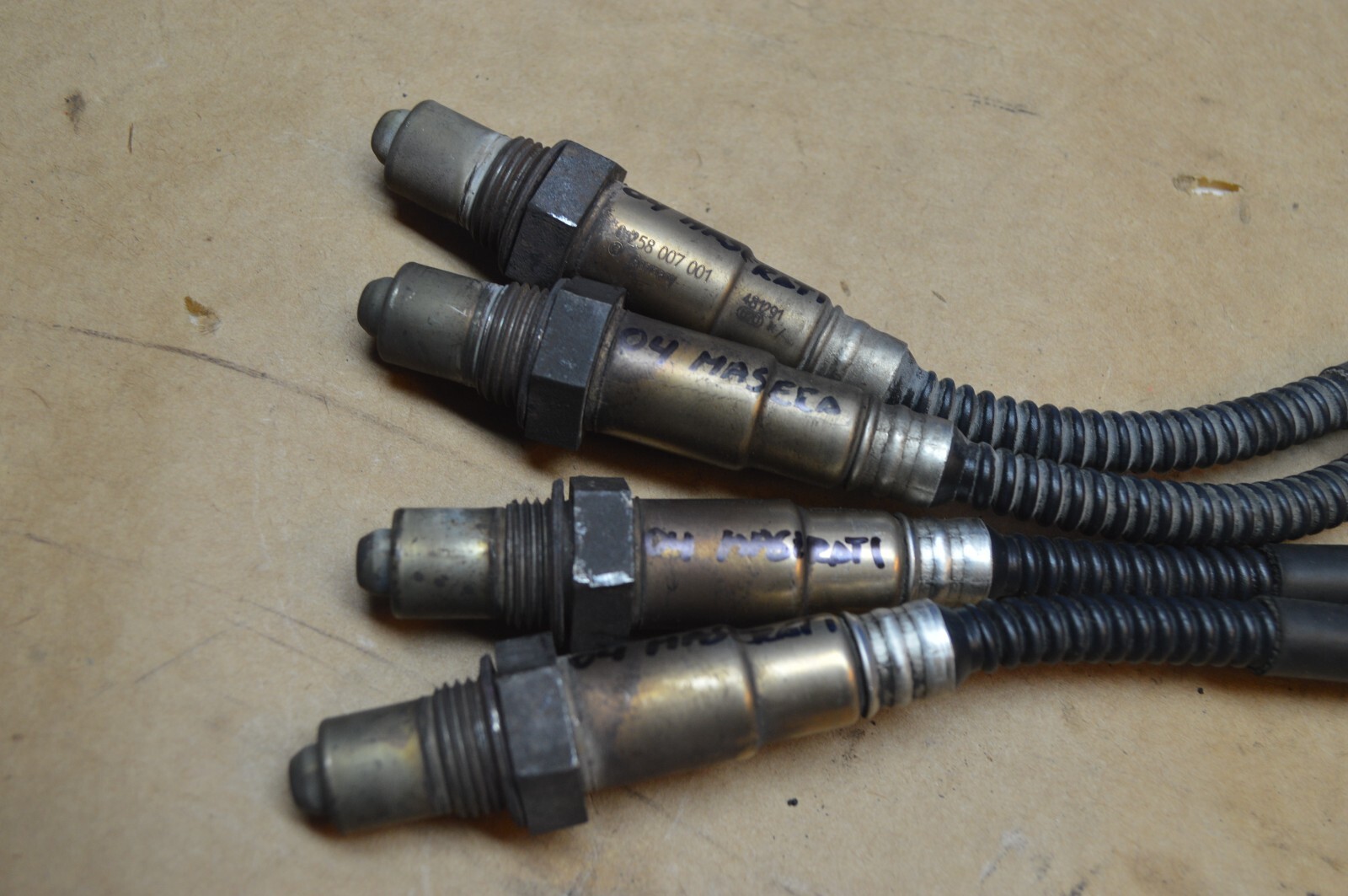 2004 M138 MASERATI M128 GT COUPE OXYGEN SENSOR SENSORS SET OF 4