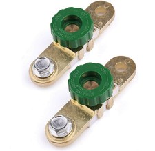 2X Battery Link Terminal Quick Cut-off Disconnect Kill Shut Switch Side Post