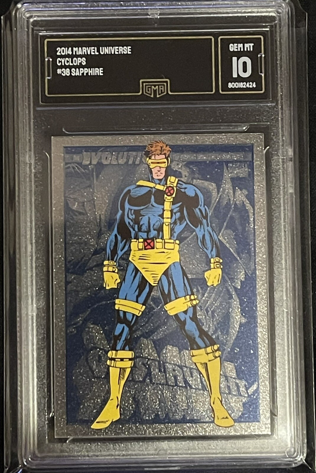 2014 Marvel Universe CYCLOPS "ONSLAUGHT SAGA" Sapphire #38