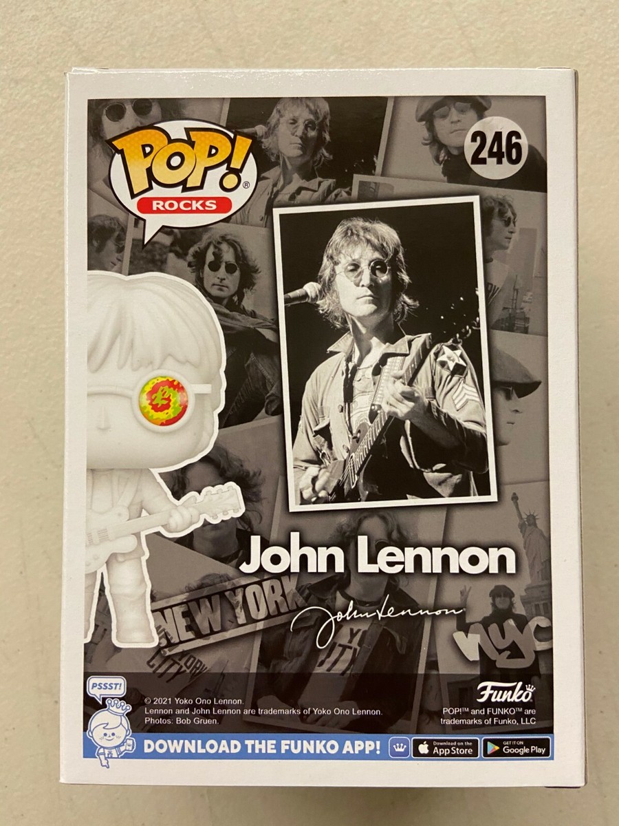 Funko Pop Rocks John Lennon #246 with Psychedelic Shades EE