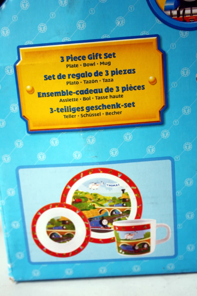 RARE 2008 THOMAS & FRIENDS 3 PIECE BREAKFAST SET PLATE BOWL MUG ZAK NEW ! - Image 3 of 4