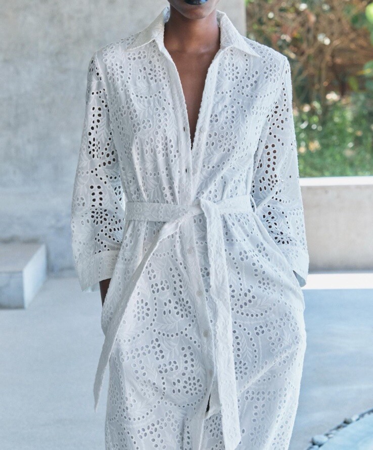 ZARA NWT $109 WOMAN SS24 EMBROIDERED EYELET DRESS ZW ZARA NWT $109 WOMAN SS24 EMBROIDERED EYELET DRESS ZW
