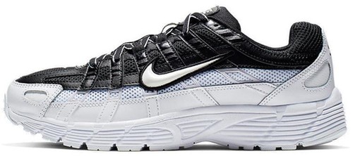 CD6404-105 NIKE P-6000 WHITE/BLACK-METALLIC SILVER-FLT SILVER