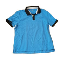 Vintage Tommy Hilfiger Polo Shirt Vintage Y2K Preppy Classic Golf Rugby Logo Blu