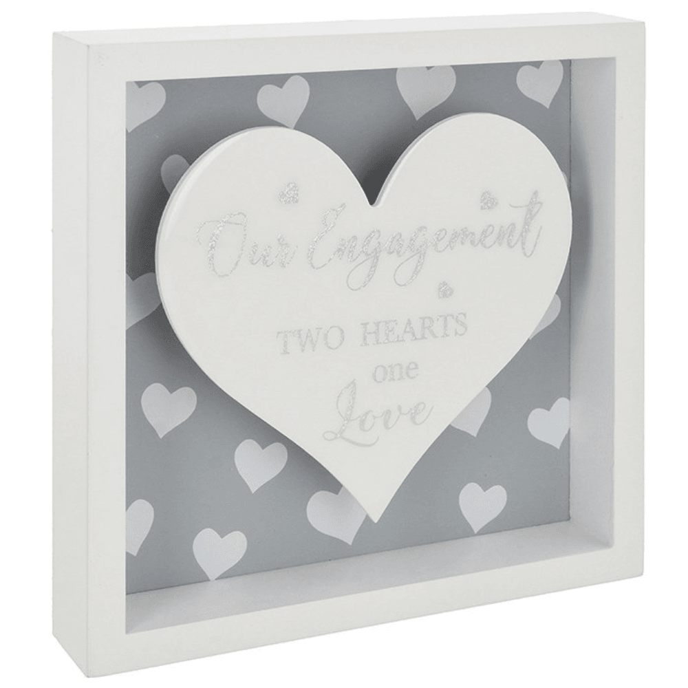 Shudehill Giftware Sparkle Art Heart Engagement Plaque 347860