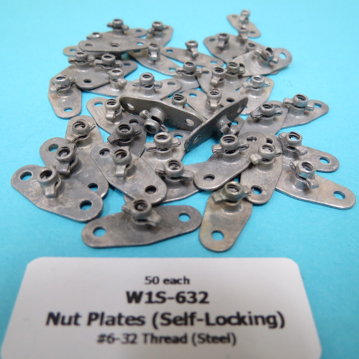 #6-32 Self Locking Nutplates Vintage Original “BOOTS” Aircraft Lug (50 ea)