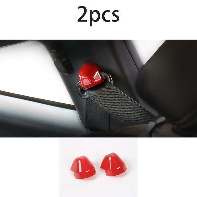 Fit For Ford Mustang 2015 20162020 Red Seat belt adjustment cover trim