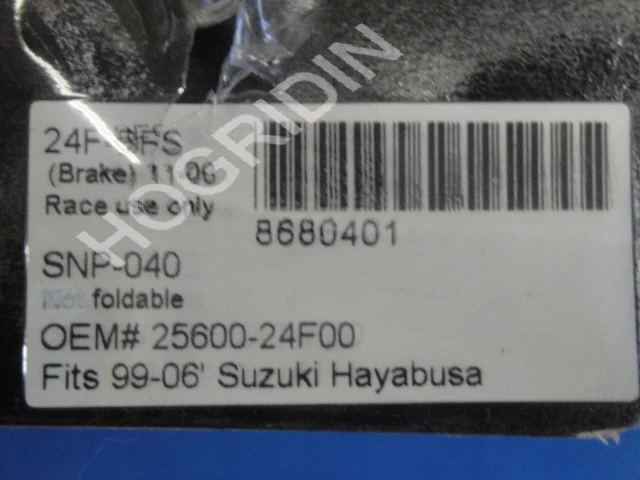 Palanca de pedal freno trasero plegable Cycle Pirates 99-06 Suzuki hayabusa 25600-24f00 Foto 4 de 4