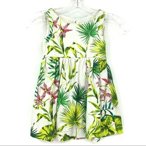 zara tropical print dress