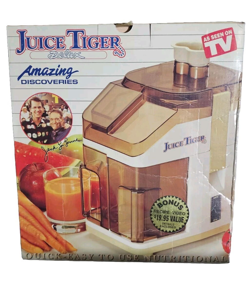 Vintage Juice Tiger Deluxe Jack LaLanne Power Juicer JTD-101 NEW