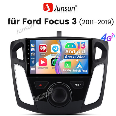 9'' IPS Android 13 Autoradio 6GB+128GB GPS Navi USB für Ford Focus 2012-2017 4G+