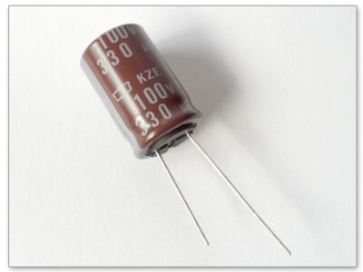 ELKO Kondensator 100V 330uF (M) 105°C radial (10 Stück) Modell: KZE2_10