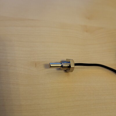 NTC Temperaturfühler 10 K.  2m Kabel M8 Gewinde.