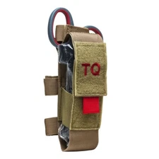 ViISM Tactical MOLLE Modular Medic Universal Tourniquet Shears Pouch Tan