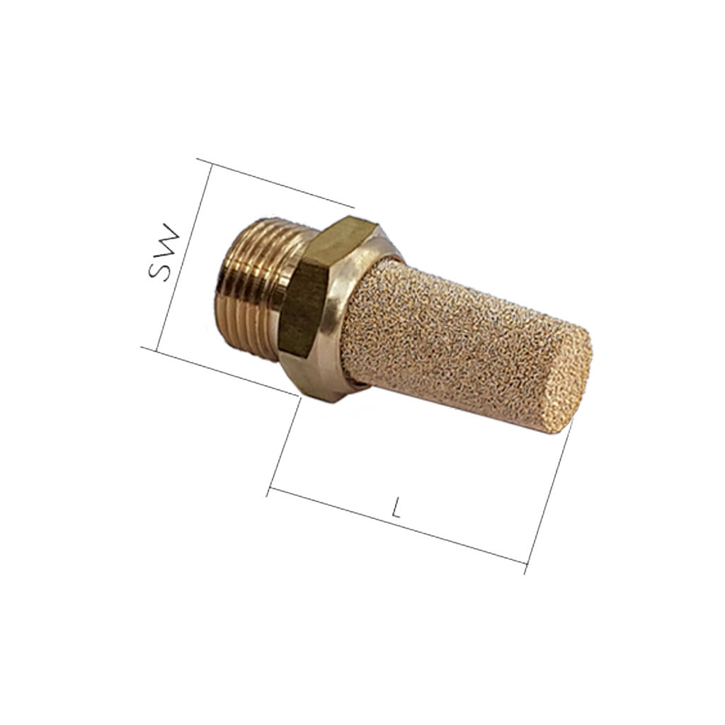 Legris 0670 Pneumatischer Schalldämpfer Aus Sinterbronze, Mit G1/2 Stecker, 12bar | RS
