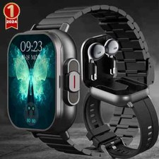 2-in-1 With Headset Smart Watch Bluetooth Call Men Watch GPS Track SmartWatch