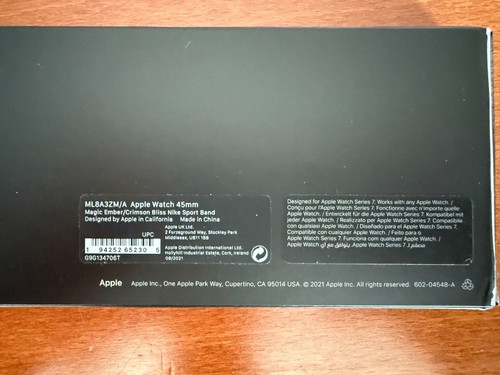 Apple Watch Nike Sport Band Magic Ember/Crimson Bliss 44/45/46/49mm ML8A3ZM/A - 第 2/2 張圖片