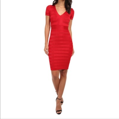 french connection red bandage dress