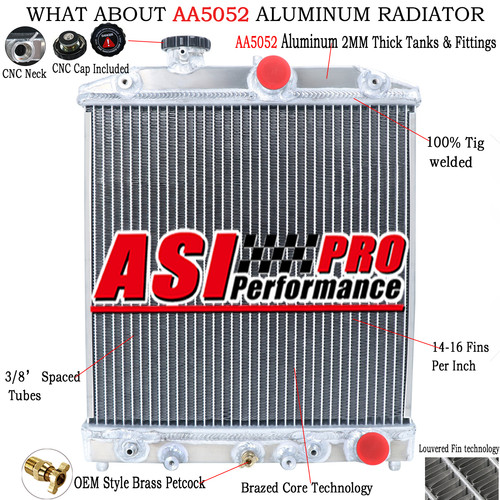 Radiator Fit 1992-2000 Honda Civic D15 D16 EK EG Acura Integra GS LS AT asi au - Picture 1 of 8
