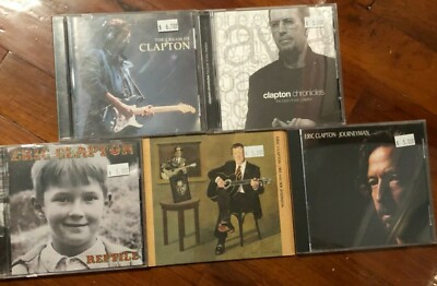 Eric Clapton 5 CD Lot Chronicles THE CREAM OF Me and Mr Johnson REPTILE Journeym
