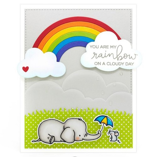 Set francobolli frasi sentimento felice Invio sole e arcobaleni - sorriso + - Foto 10 di 16