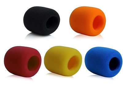 5 Stücke Mikrofon Schaumstoff-Windschutz für Shure PGA48 PG58 SM48 SM58 Beta58