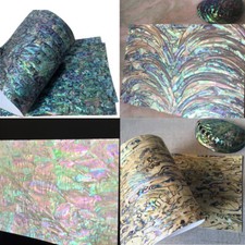 4 Kinds Abalone Shell Veneer Sheet Adhesive Sticker Flexible Bendable Shine A++