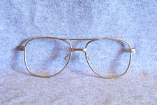 vintage eyeglass frame front gold aviator producer type 5-1/8