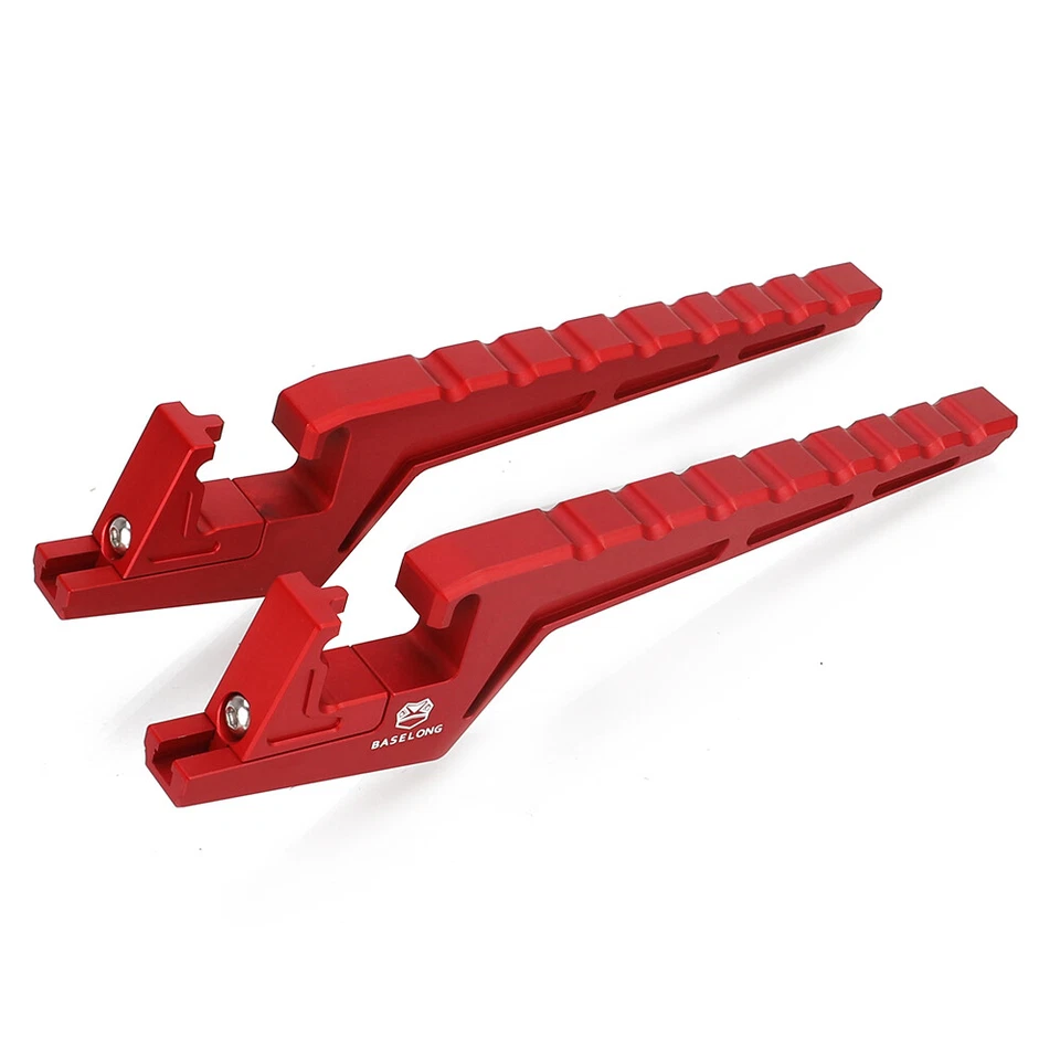 Red For Honda CRF250R/RX CRF450L/X/R/RL/RX/RWE Passenger Footpegs Extensions Foto 2 de 4