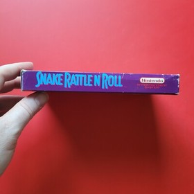 Snake Rattle n Roll Nintendo NES Game Box Manual Cleaned Tested Vintage 8 Bit