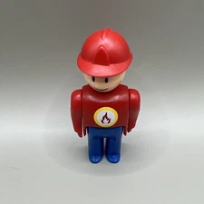 Vintage 1996 2.5" Meccano UK Fire Fighter Pose-able Figure