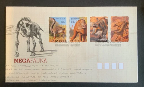 AUSTRALIAN FDC: 2008 MEGAFAUNA #LF228