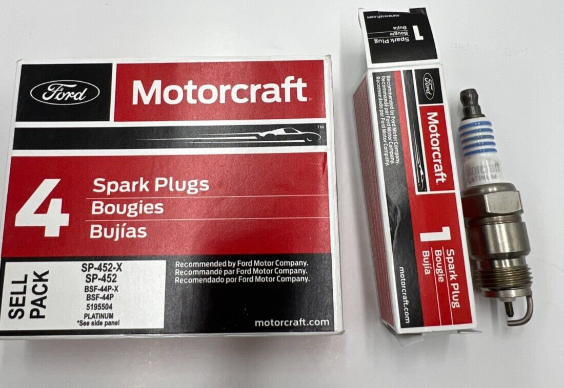 QTY 4 MOTORCRAFT PLATINUM SPARK PLUG SP-452 for 1996	Ford E-150 Econoline
