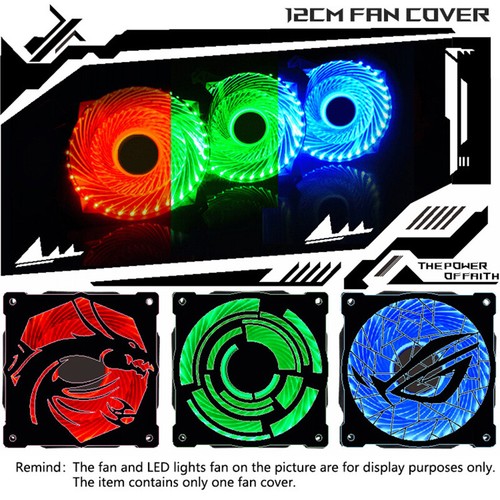 DIY 12cm*12cm Fan Cover Acrylic Cover use for 120mm fan Computer Case Cool-i- - Afbeelding 7 van 13