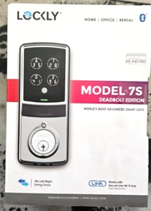 Lockly Model-S Satin Nickel Single-Cylinder Deadbolt Smart Lock