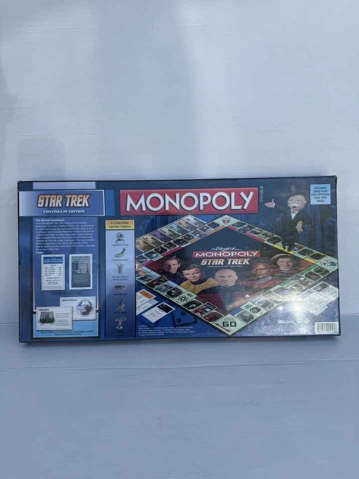 Star Trek Monopoly Edición Continuum Property Juego de Mesa 2009 Nuevo y Precintado Foto 4 de 4