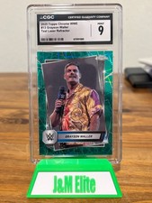 2025 WWE TOPPS CHROME #13 GRAYSON WALLER /175 TEAL LAZER REFRACTOR I CGC 9