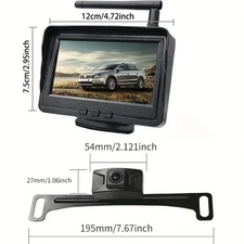 4.3" Backup Camera wireless Rear View for Car/SUV/Truck/Camper Easy Installation